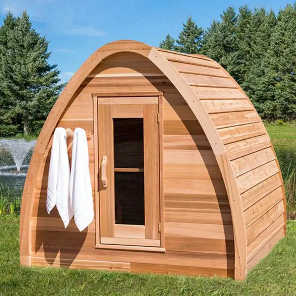 Cedar Heaven Outdoor Mini Sauna – Compact & Efficient Outdoor Sauna for Relaxation & Wellness