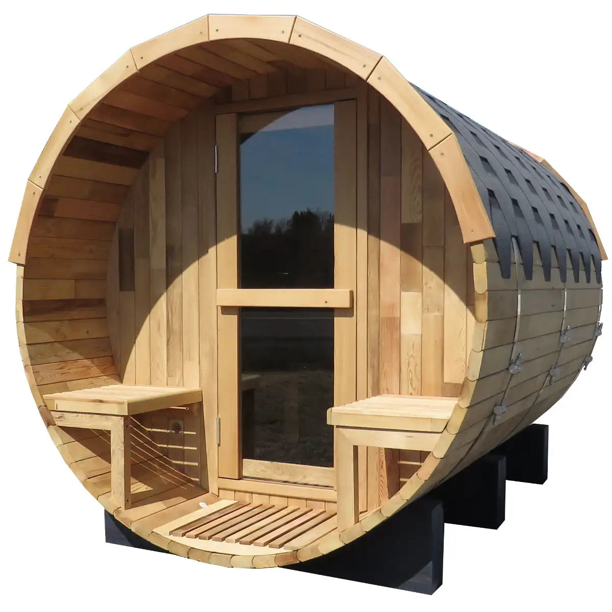 Cedar Heaven Viking Barrel Sauna – Premium Outdoor Sauna for Relaxation & Wellness