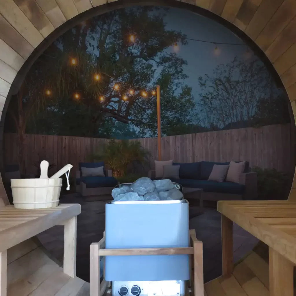 Cedar Heaven Viking Barrel Sauna – Premium Outdoor Sauna for Relaxation & Wellness