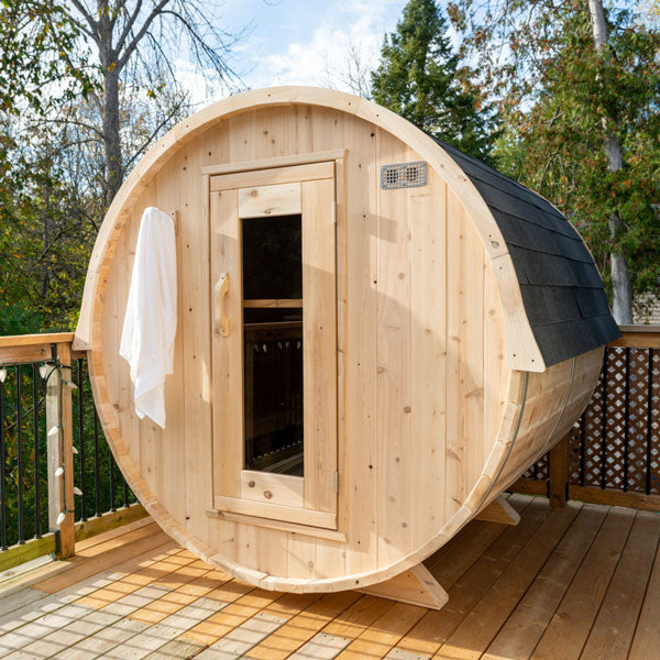 Dundalk Leisurecraft Canadian Timber Harmony 4 Person White Cedar Sauna