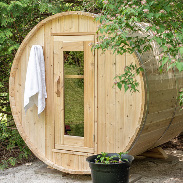 Dundalk Leisurecraft Canadian Timber Harmony 4 Person White Cedar Sauna