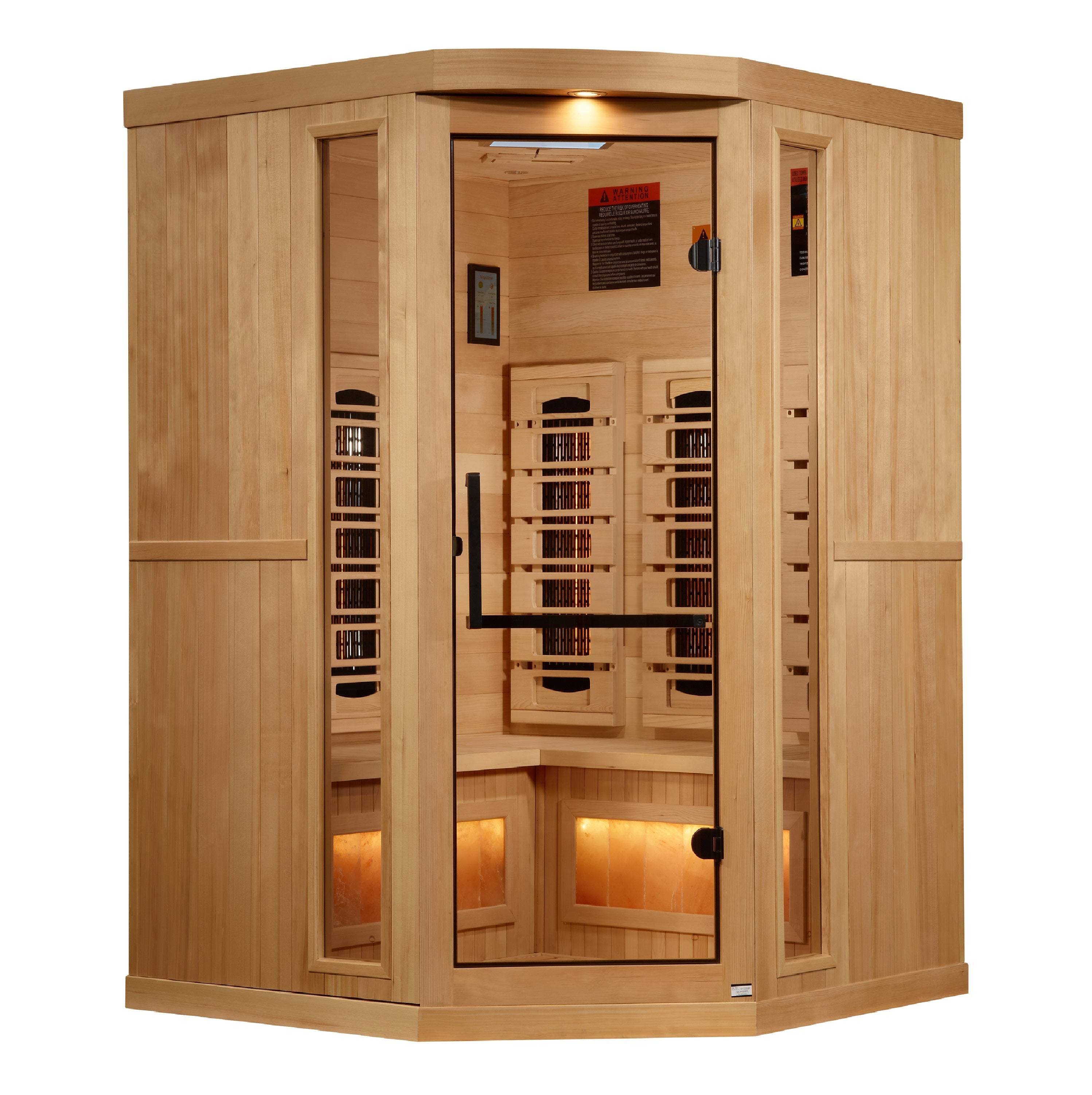 Golden Designs 2025 Reserve Edition GDI-8035-03 Full Spectrum Infrared Sauna with Himalayan Salt Bar