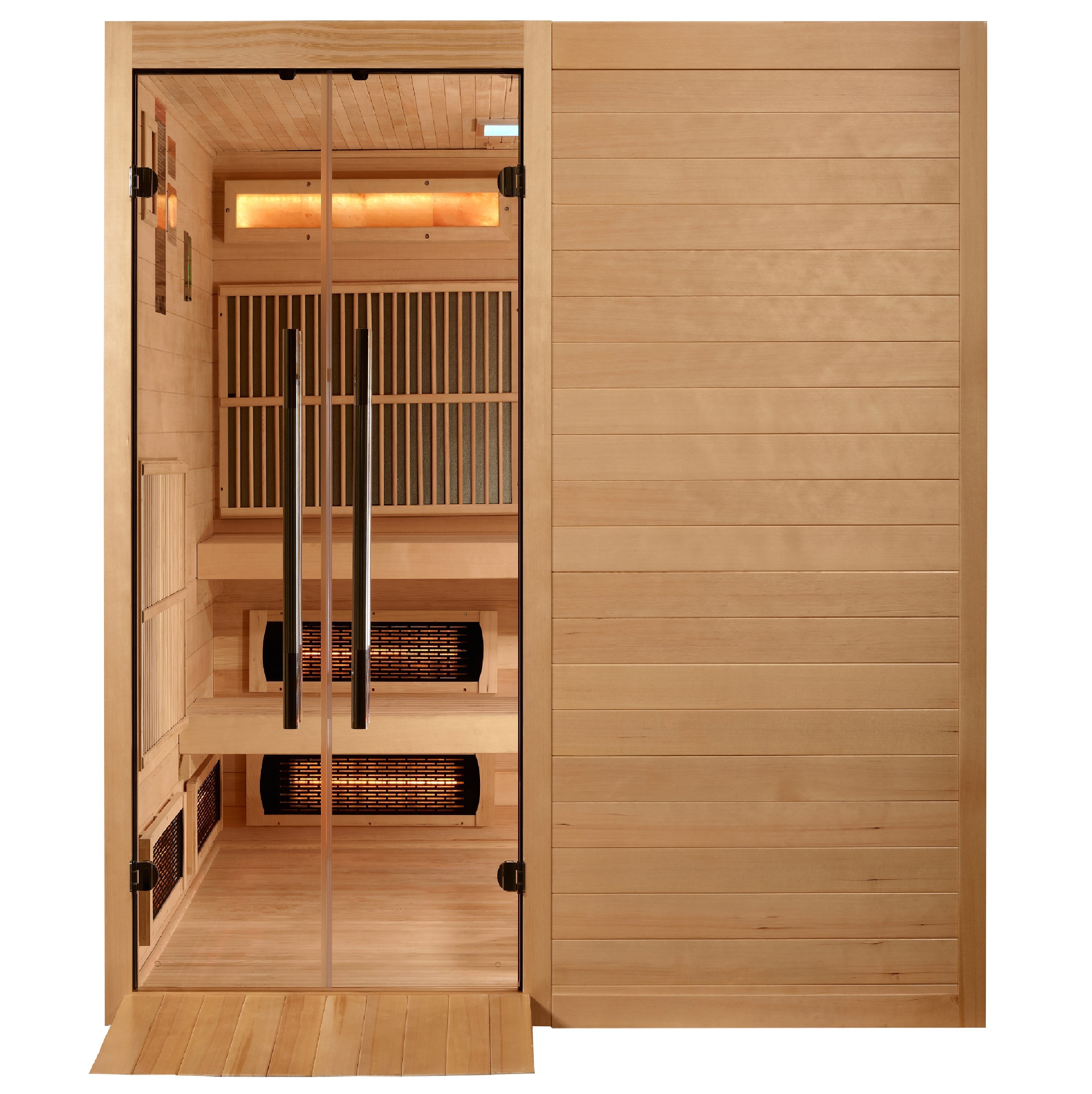 Golden Designs 2025 Toledo GDI-8360-01 6-Person Hybrid Sauna (Indoor) - Full Spectrum & Harvia Traditional Stove