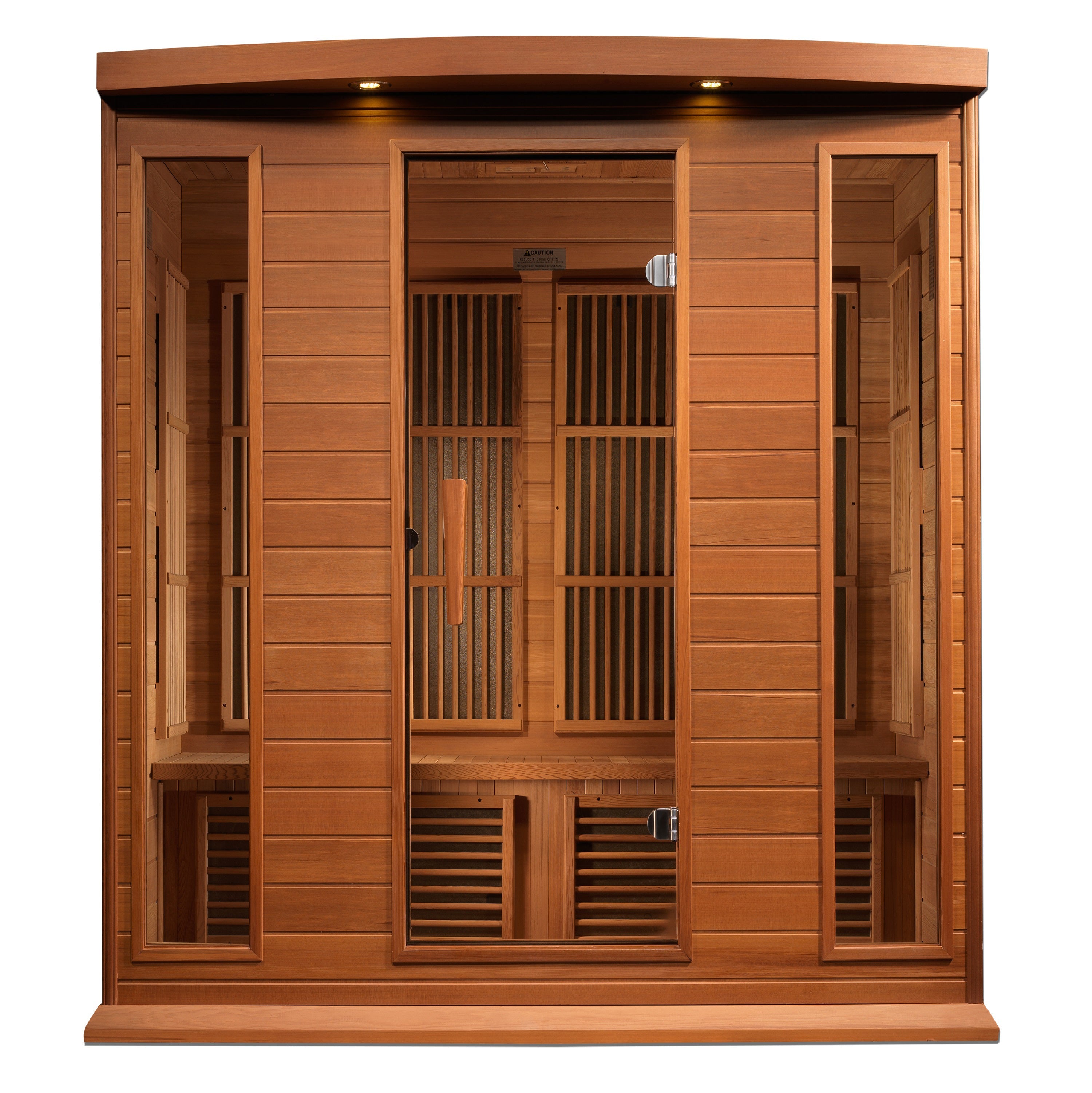 Golden Designs Maxxus 4-Person Low EMF FAR Infrared Sauna Canadian Red Cedar MX-K406-01
