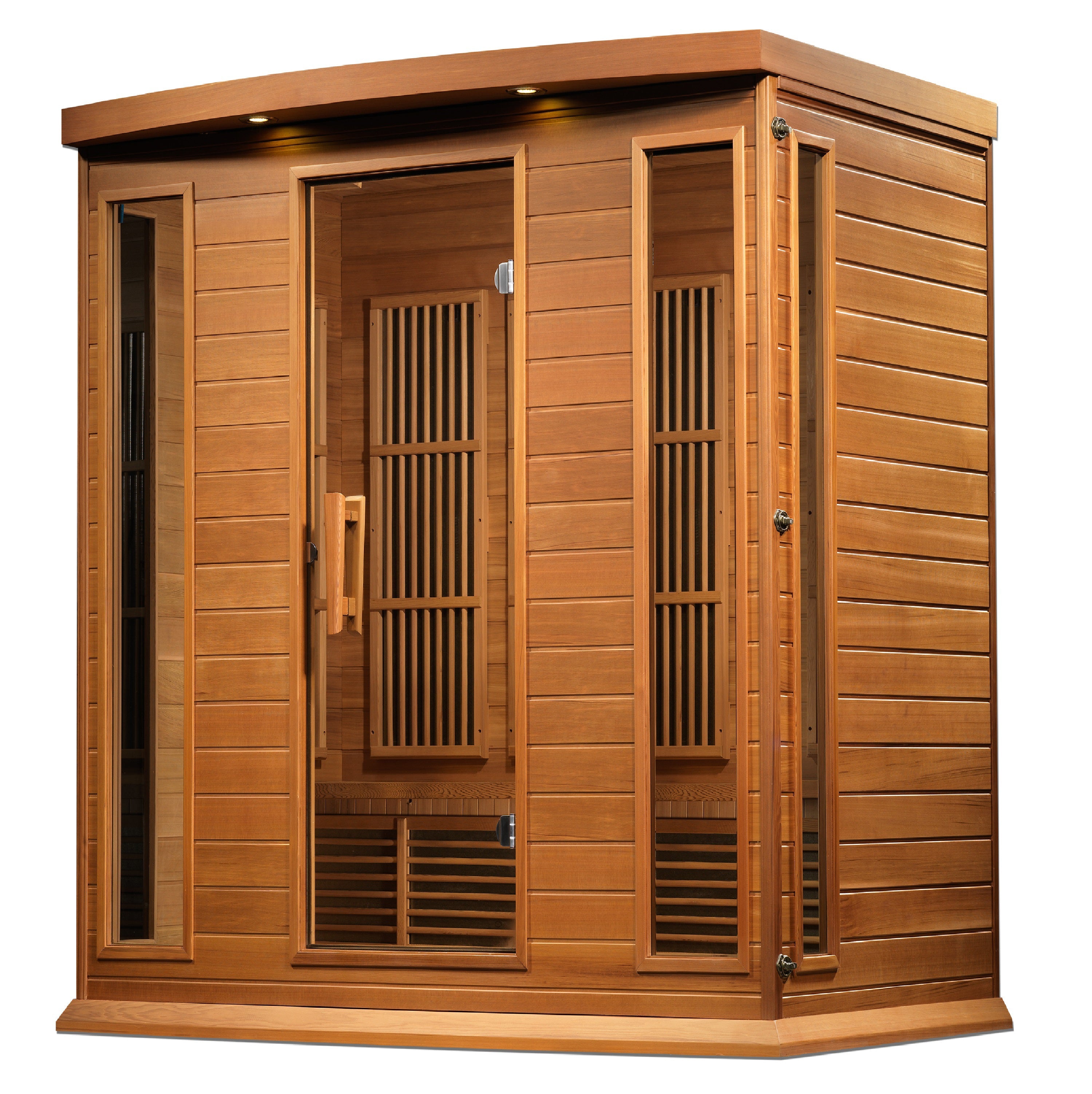 Golden Designs Maxxus 4-Person Low EMF FAR Infrared Sauna Canadian Red Cedar MX-K406-01