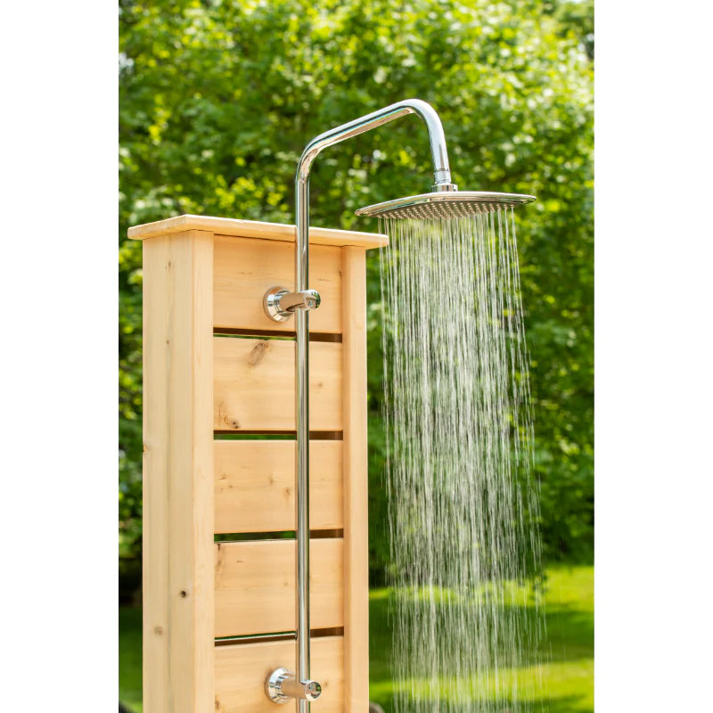 Dundalk Leisurecraft Sierra Outdoor Shower – Premium Cedar Outdoor Shower for Pools, Spas & Backyards