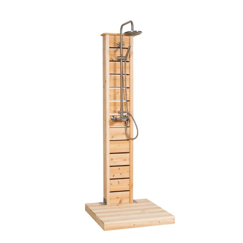 Dundalk Leisurecraft Sierra Outdoor Shower – Premium Cedar Outdoor Shower for Pools, Spas & Backyards