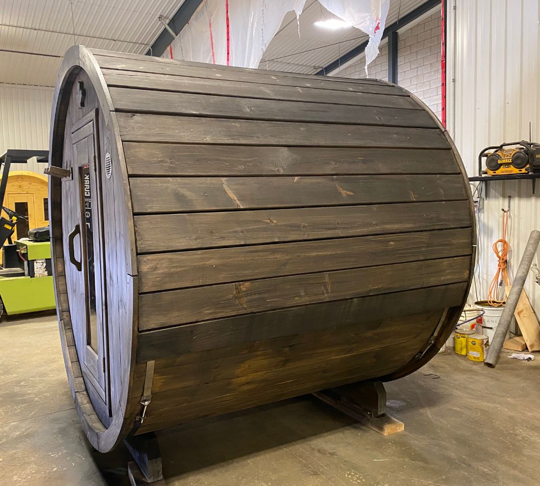 True North Barrel Outdoor Sauna - Red Cedar, White Cedar, Pine Wood