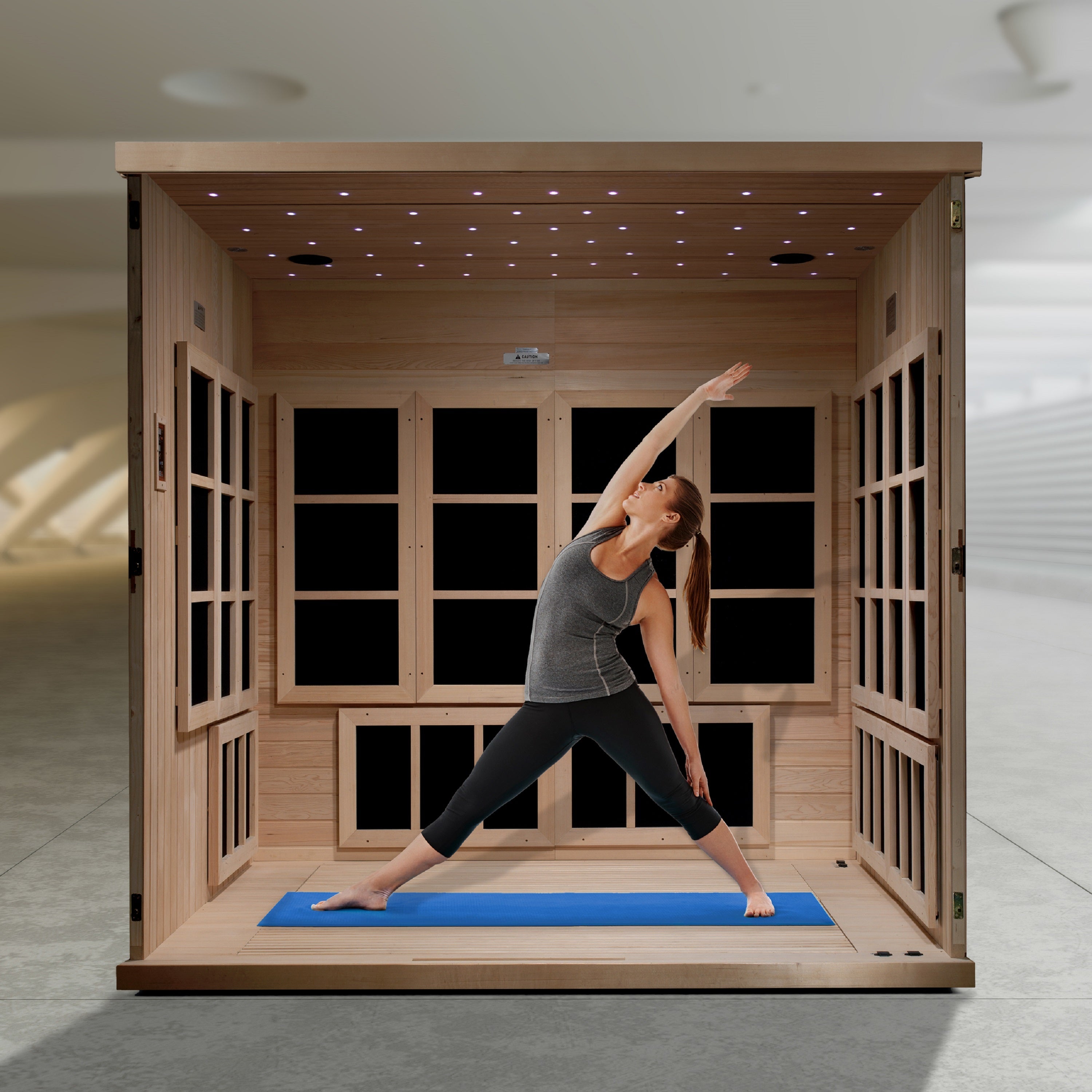 Golden Designs 2025 Catalonia 8-Person Near Zero EMF FAR Infrared Sauna (GDI-6880-02)