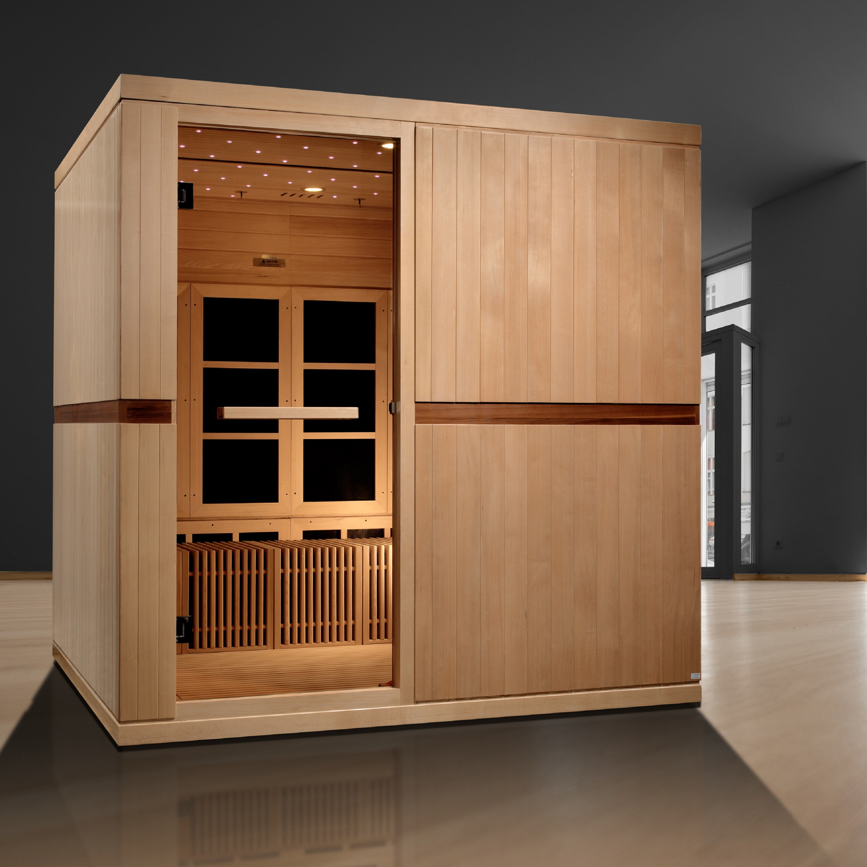 Golden Designs 2025 Catalonia 8-Person Near Zero EMF FAR Infrared Sauna (GDI-6880-02)