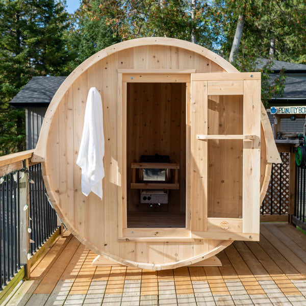 Dundalk Leisurecraft Canadian Timber Harmony 4 Person White Cedar Sauna