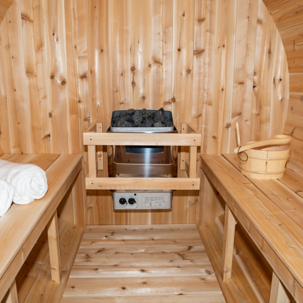 Dundalk Leisurecraft Canadian Timber Harmony 4 Person White Cedar Sauna