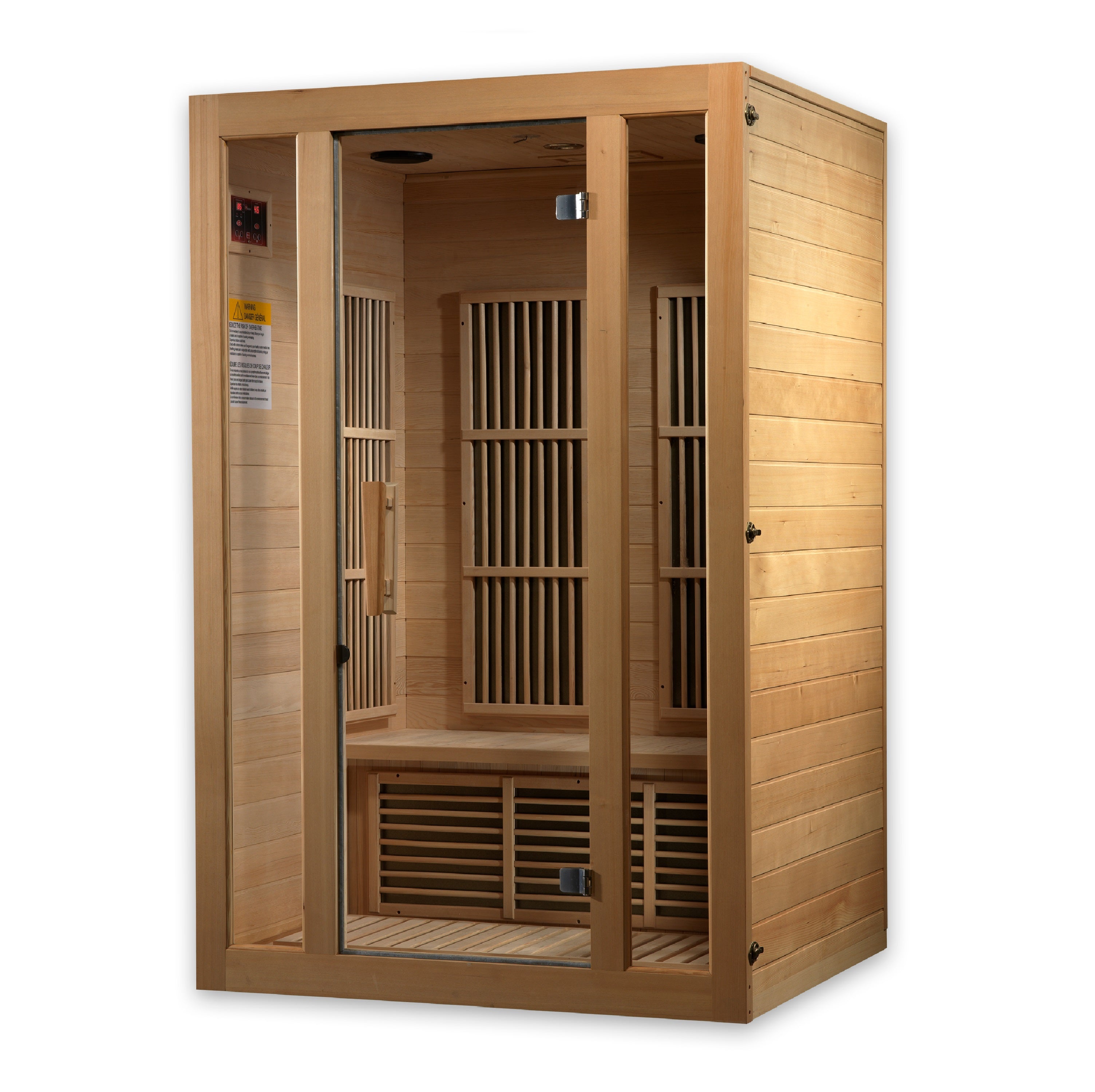 MX-J206-01 Maxxus "Seattle" 2 person Low EMF FAR Infrared Sauna Canadian Hemlock