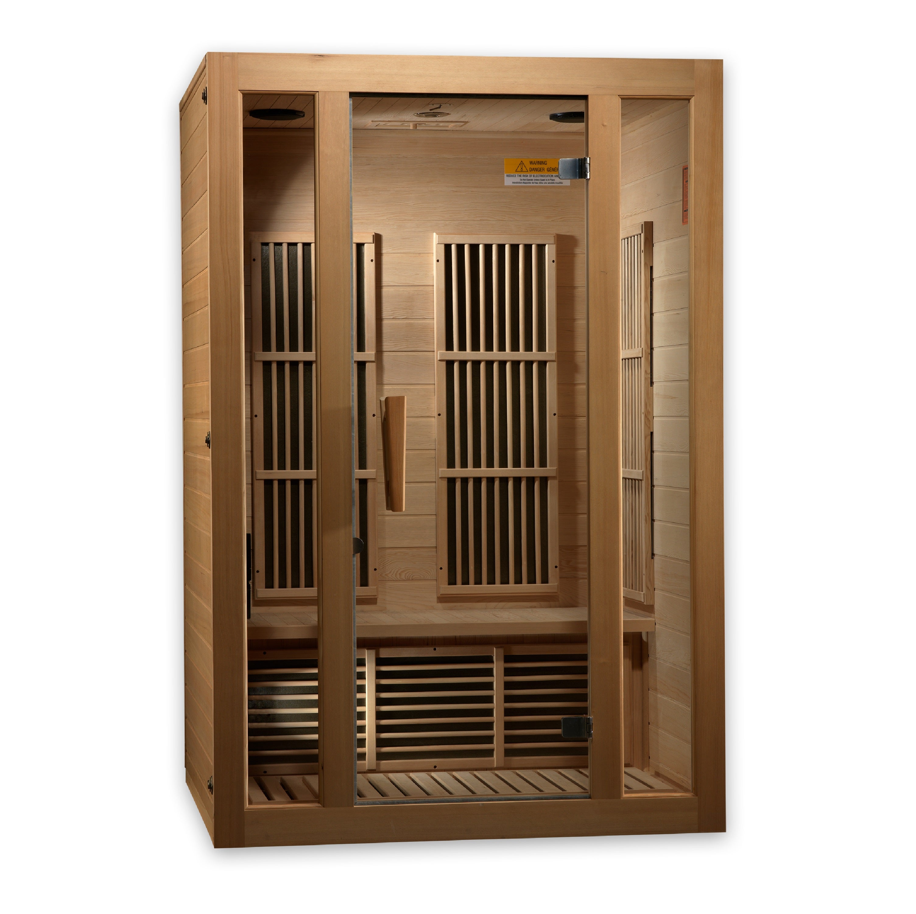 MX-J206-01 Maxxus "Seattle" 2 person Low EMF FAR Infrared Sauna Canadian Hemlock