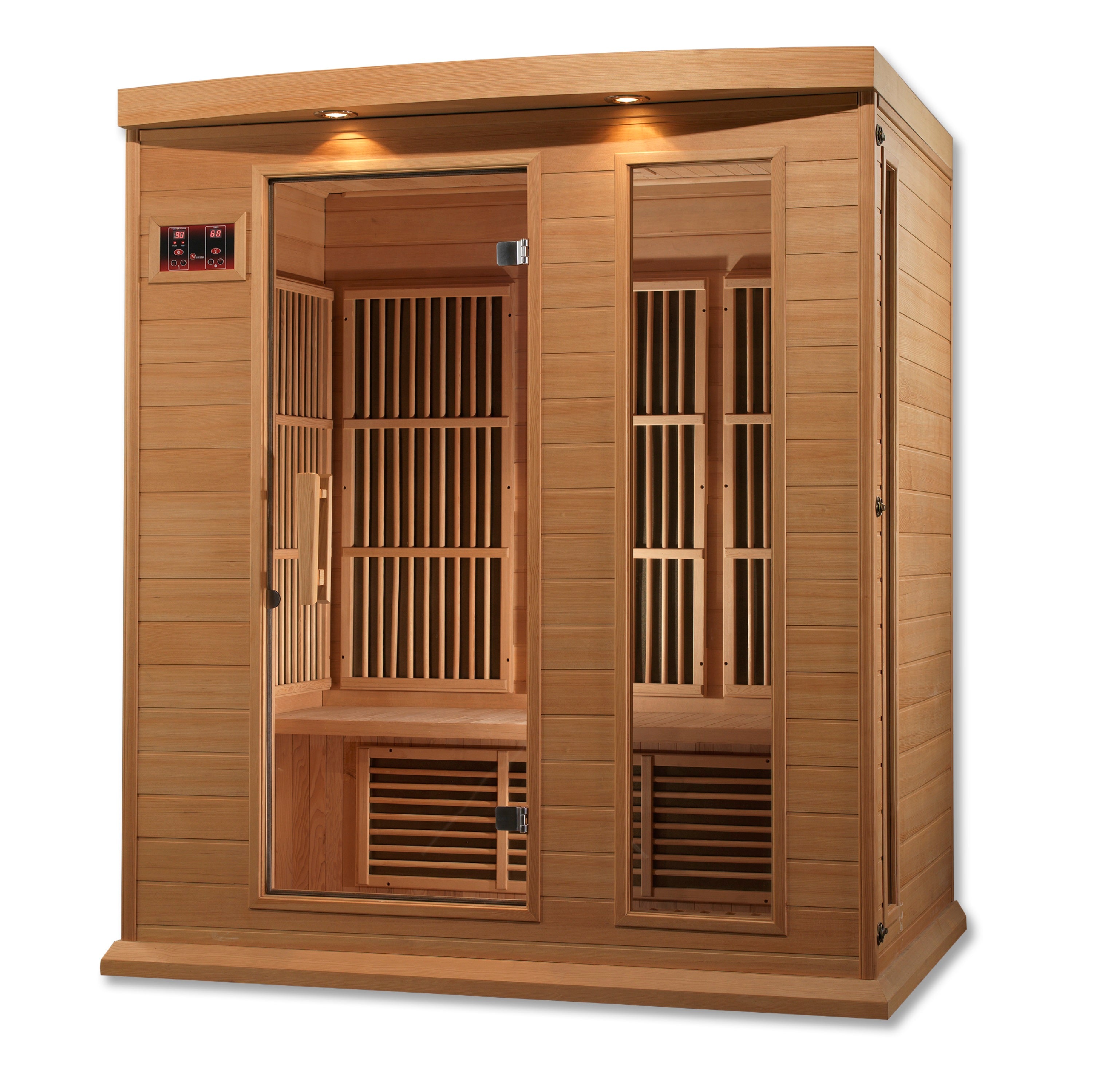 Golden Designs Inc MX-K306-01 Maxxus Low EMF FAR Infrared Sauna Canadian Hemlock