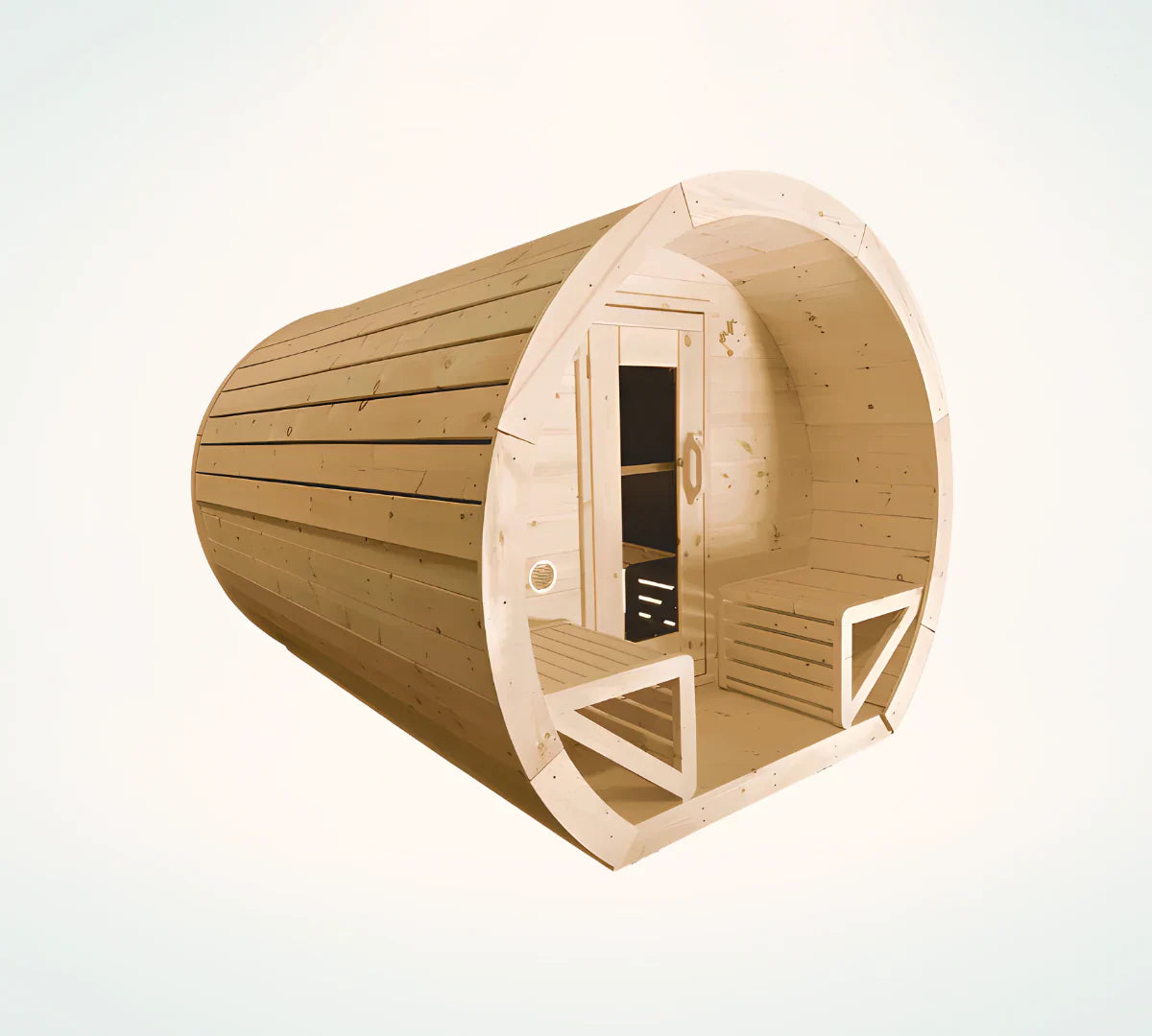 True North Schooner Outdoor Sauna - Red Cedar, White Cedar, Pine Wood