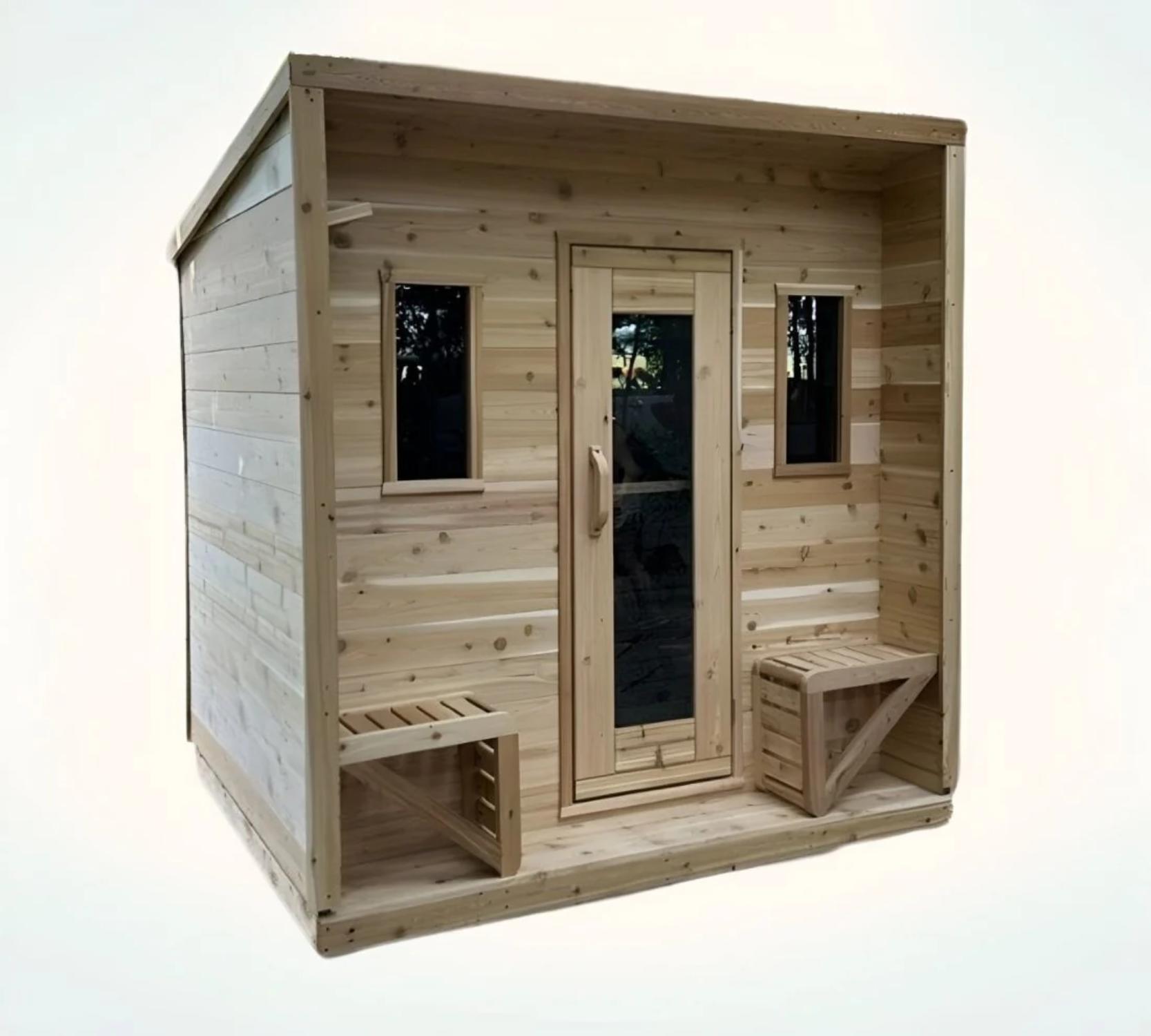 True North Cabin Outdoor Sauna - Red Cedar, White Cedar, Pine Wood